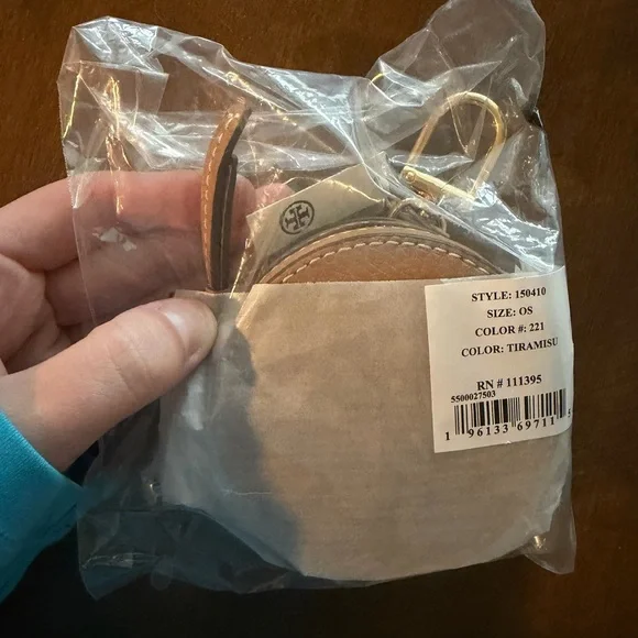 NWT 150410 Tory Burch Brown Leather Thea Coin Purse Pouch - Picture 14 of 14